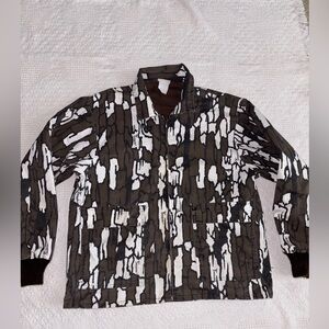 Vintage Trebark Camouflage Hunting Jacket Mens Large Regular Camo USA Made